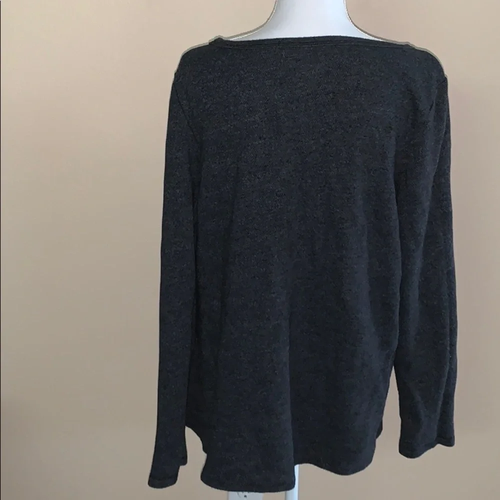Aerie charcoal grey sweater with sequin